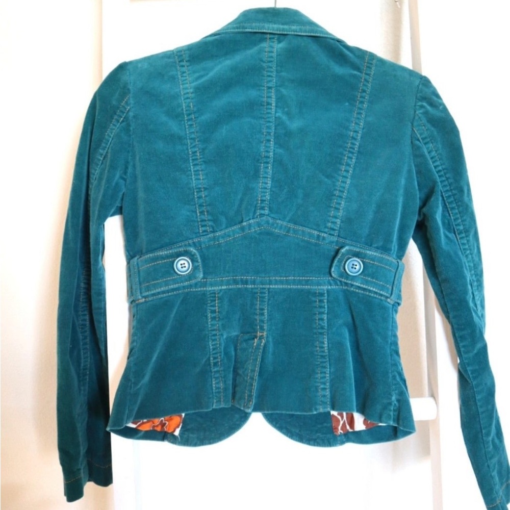 Teal Corduroy Jacket